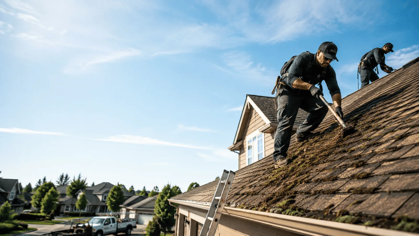 Roof Moss Removal in Lane, IL near me